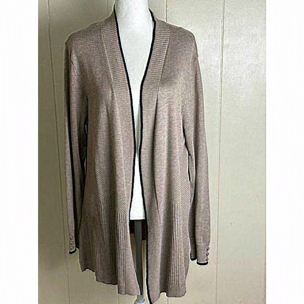 89th and Madison Sweater Womens Large Open‎ Cardigan Soft New